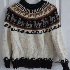 Hand made alpaca wool sweater